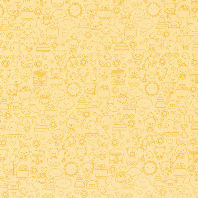 Bundle of Joy - Tone-on-Tone Yellow Yardage Primary Image