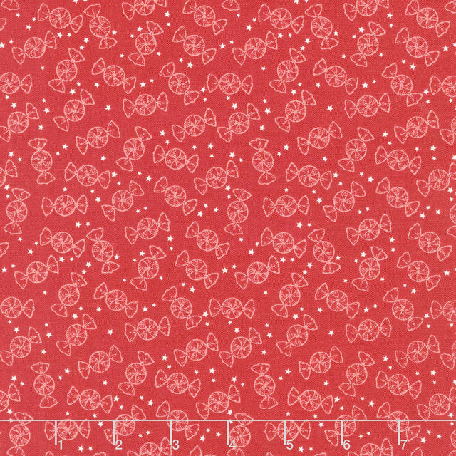 Merry Little Christmas - Peppermint Red Yardage Primary Image