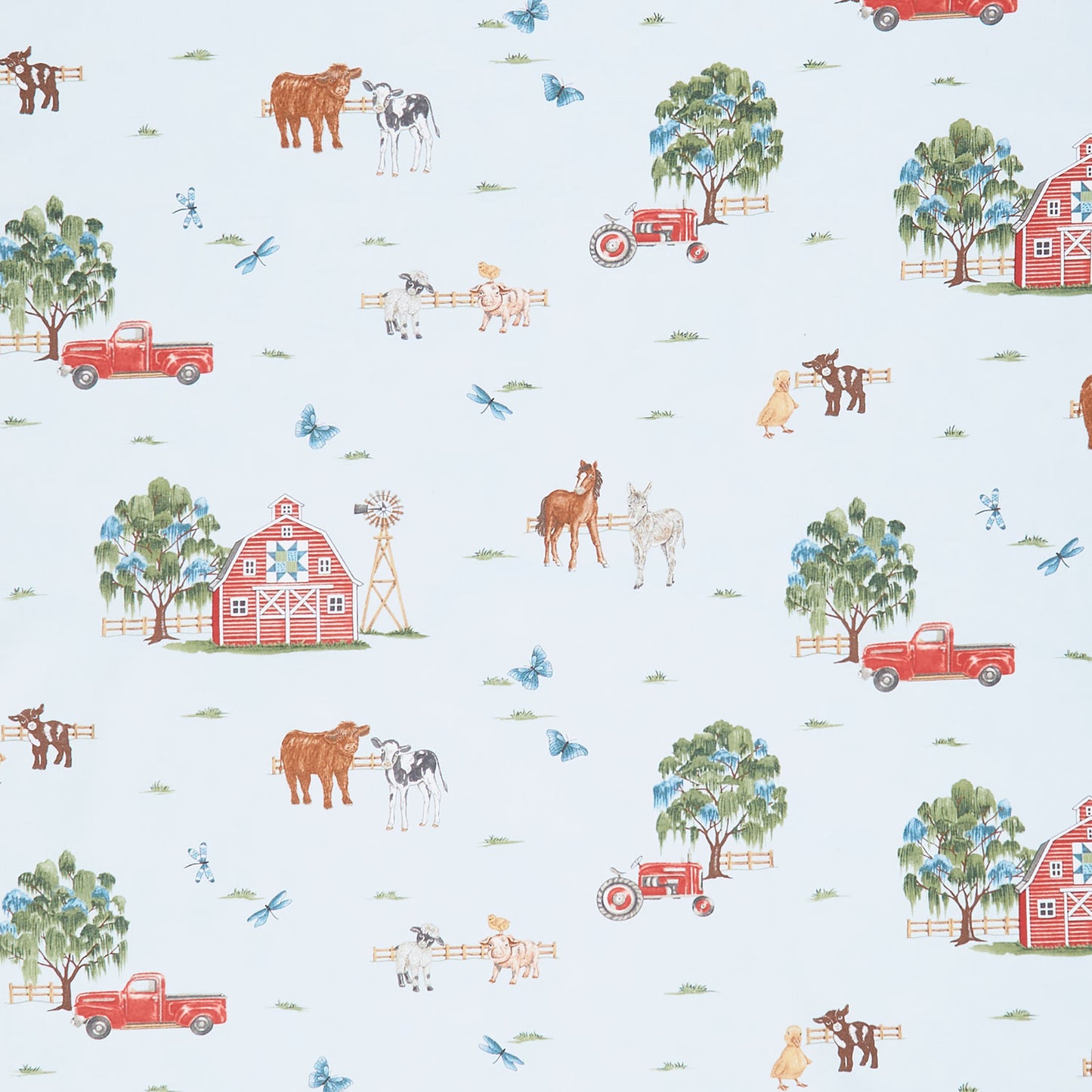 Willow's Farm - Willow's Farm All Over Sky Yardage Primary Image