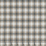 Farmhouse Flannels III - Square Plaid Pewter Yardage Primary Image