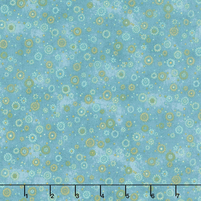 Star Of Wonder, Star Of Light - Twinkle Aqua Yardage Primary Image