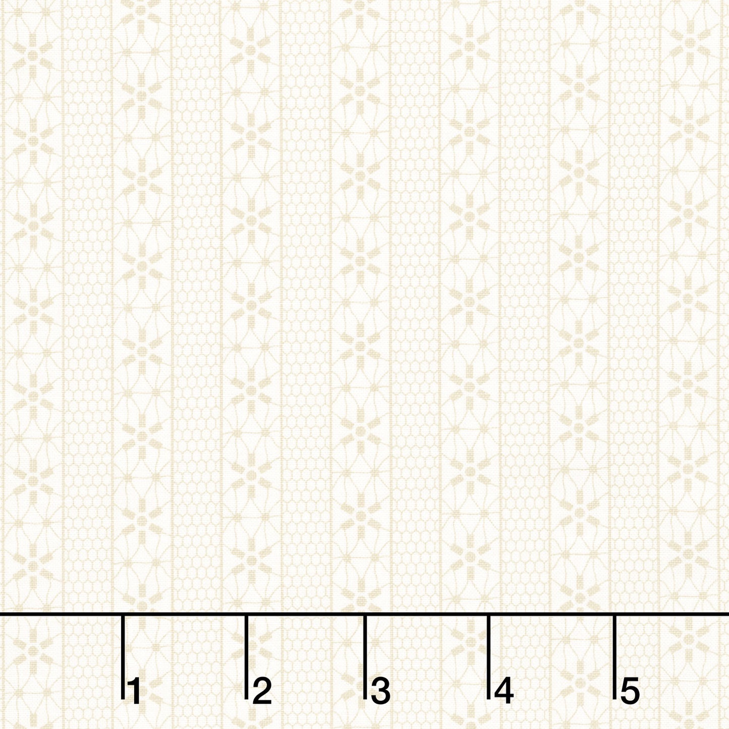 Snowman Gatherings IV - Crystal Stripe Snow - Taupe Yardage Primary Image