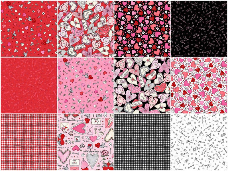 I Heart You Fat Quarter Bundle