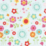 Bloom Where You're Planted - Main Aqua Yardage