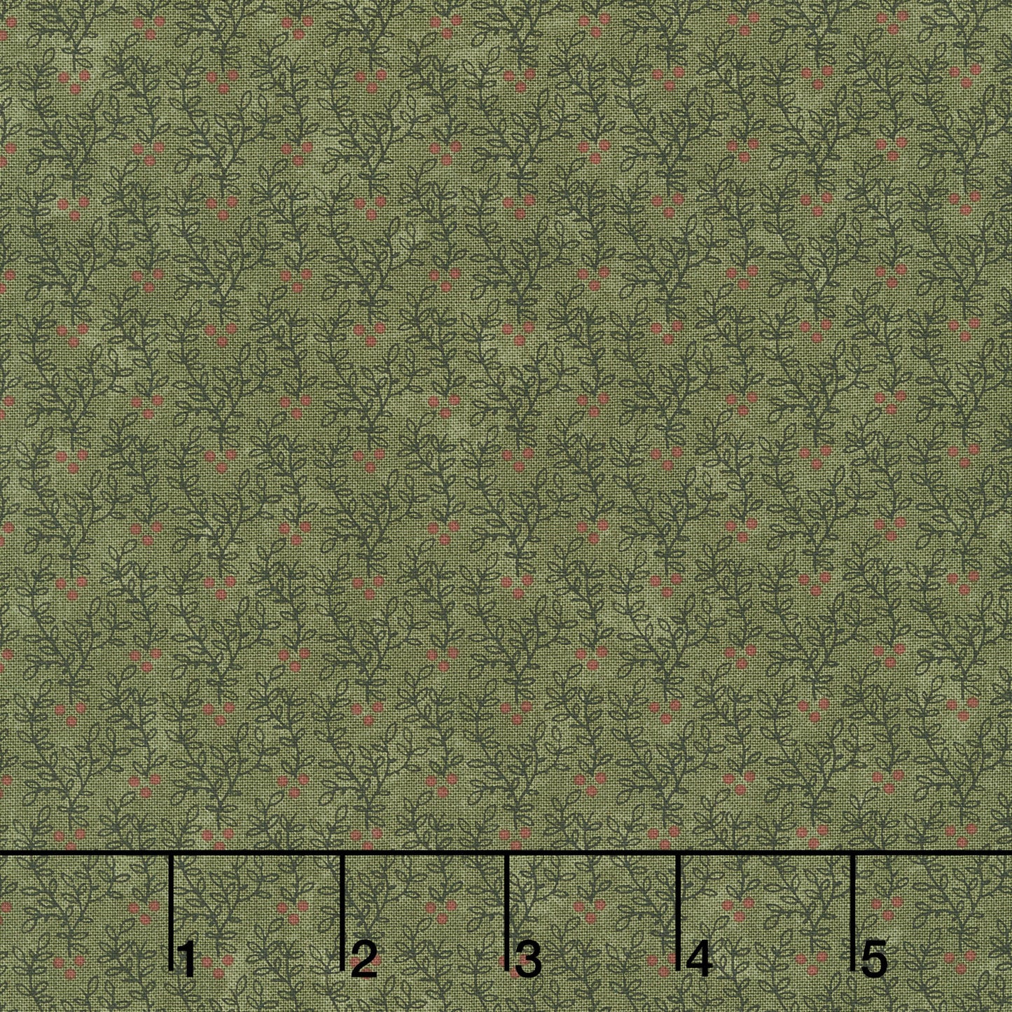 Daisy Lane - Berries Leaf Yardage