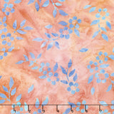 Artisan Batiks - Serendipity 3 Flowers Cantaloupe Yardage