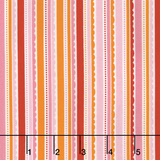 Happy Day - Happy Stripes Pink Yardage