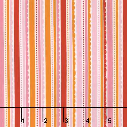 Happy Day - Happy Stripes Pink Yardage