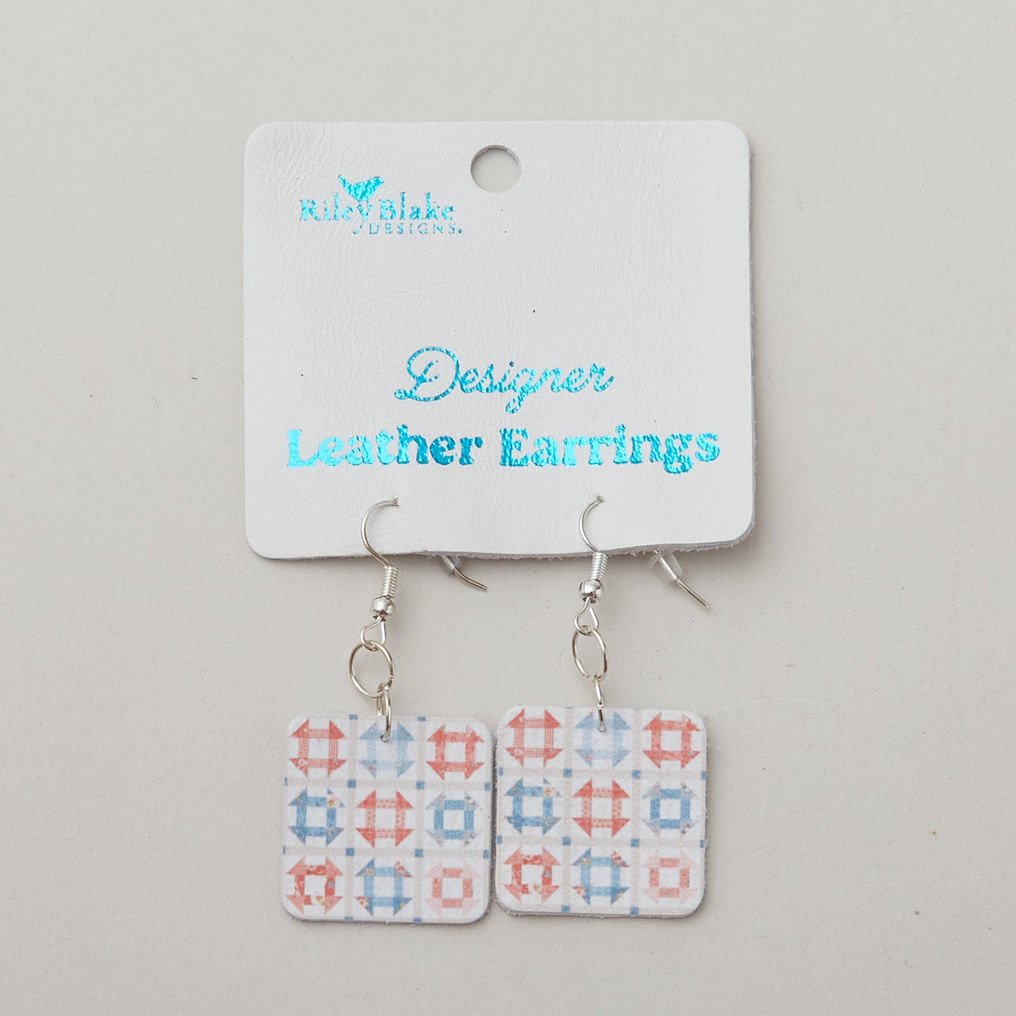 Leather Earrings - Countryside Alternative View #1