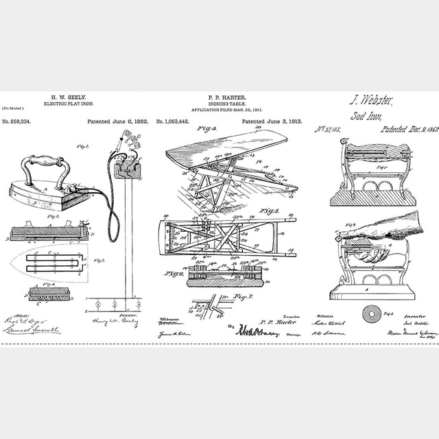 Press On - Pressed Patents White Panel Primary Image