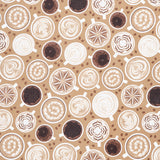 Coffee Life - Coffee Art Latte Yardage Primary Image