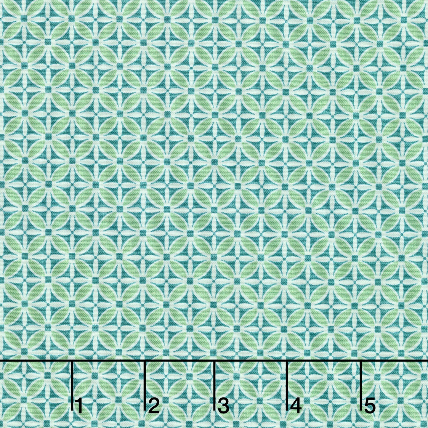 Willoughby - Geo Turquoise Yardage Primary Image