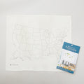 United States (U.S. , US) Embroidery Map + Missouri Star Peel & Stitch