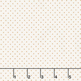 Swiss Dot - Swiss Dot Nutmeg on Cream Yardage