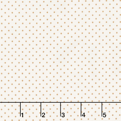 Swiss Dot - Swiss Dot Nutmeg on Cream Yardage