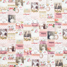 Eclectic Elements - Palette Pink Collage Yardage