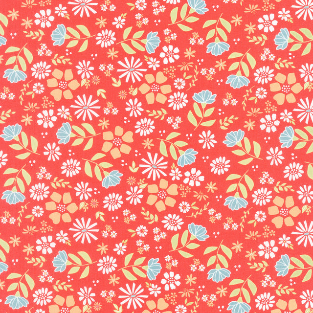 Laguna Sunrise - Wild Rose Geranium Yardage