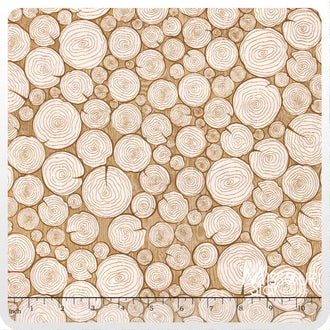 Camp-A-Lot - Firewood Cream Yardage