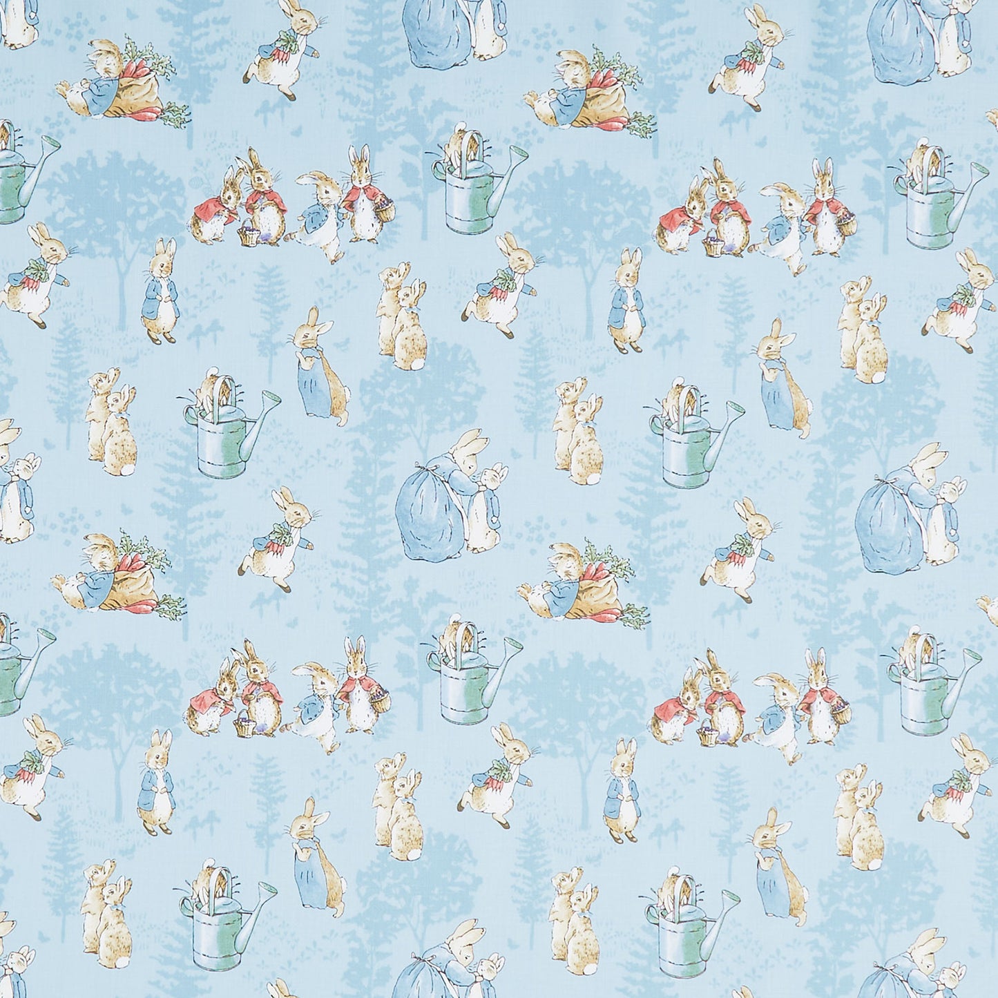 The Tale of Peter Rabbit - Main Blue Yardage Primary Image