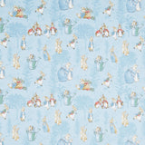 The Tale of Peter Rabbit - Main Blue Yardage Primary Image