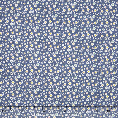 A Beautiful Thing - Floral Navy Yardage