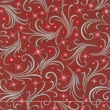 Winter's Grandeur 6 - Winter Sparkles Garnet Metallic Yardage