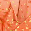 I Heart Ombre - Heart Ombre Tangerine Metallic Yardage