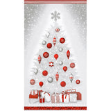 Winter's Grandeur 6 - Winter Christmas Tree Winter Metallic Panel