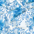 Holiday Flourish - Festive Finery Blue Colorstory Damask Delft Metallic Yardage