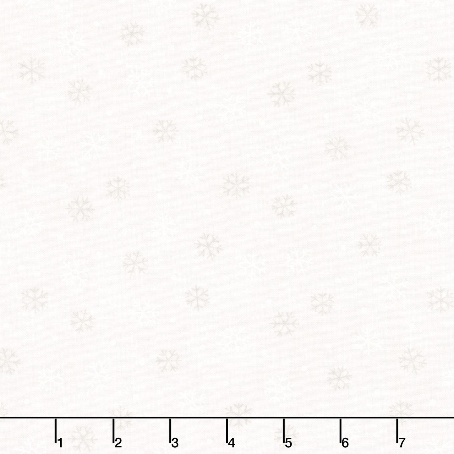 Woodland Winter (Moda) - Snowflake Toss Snowy White - White Yardage Primary Image