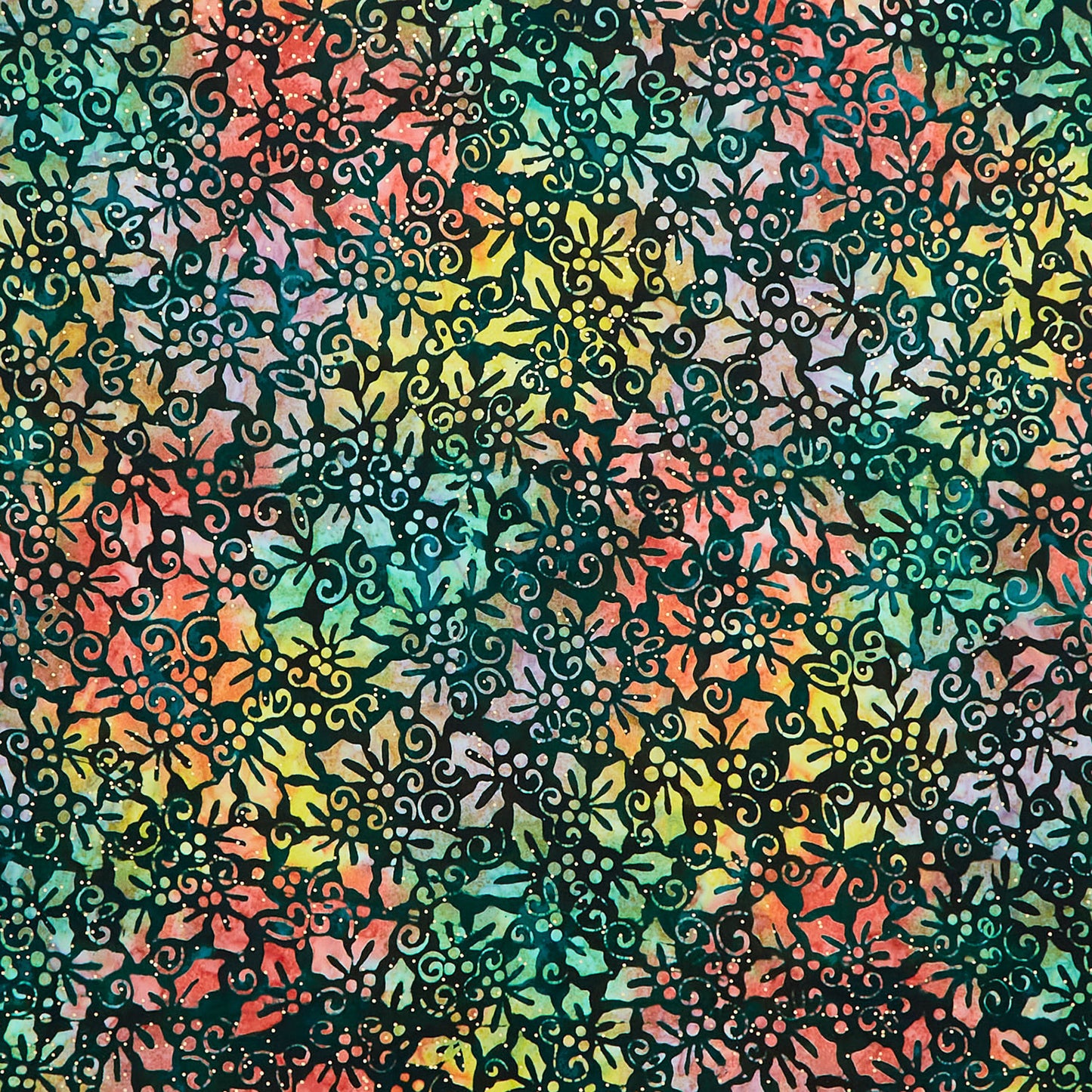 Artisan Batiks - Joyful Holidays - Holly Garden Yardage Primary Image