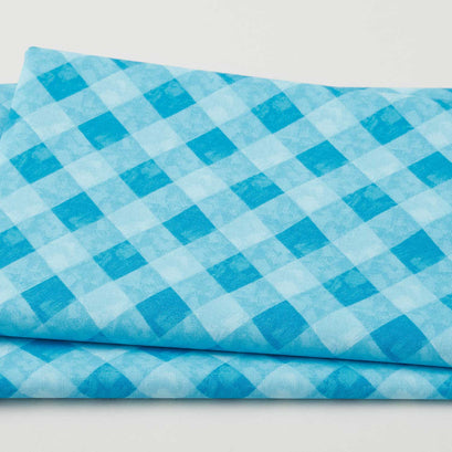 Bremen Favorites - Check Turquoise 2 Yard Cut