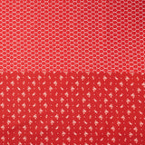 Celebrating 50 Years of Moda - Four In One Blender Print Red Yardage