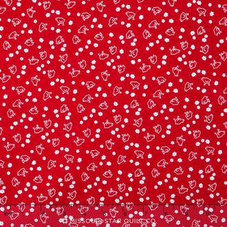 Calico Days - Chicks Red Yardage