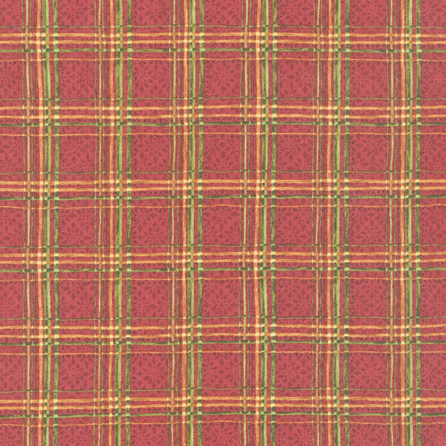 Star Of Wonder, Star Of Light - Plaid Red Yardage Primary Image