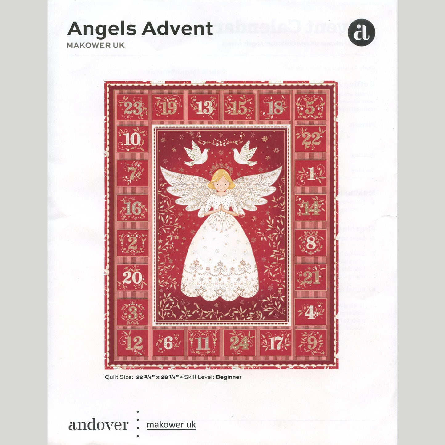 Angels Advent Calendar Kit Alternative View #2