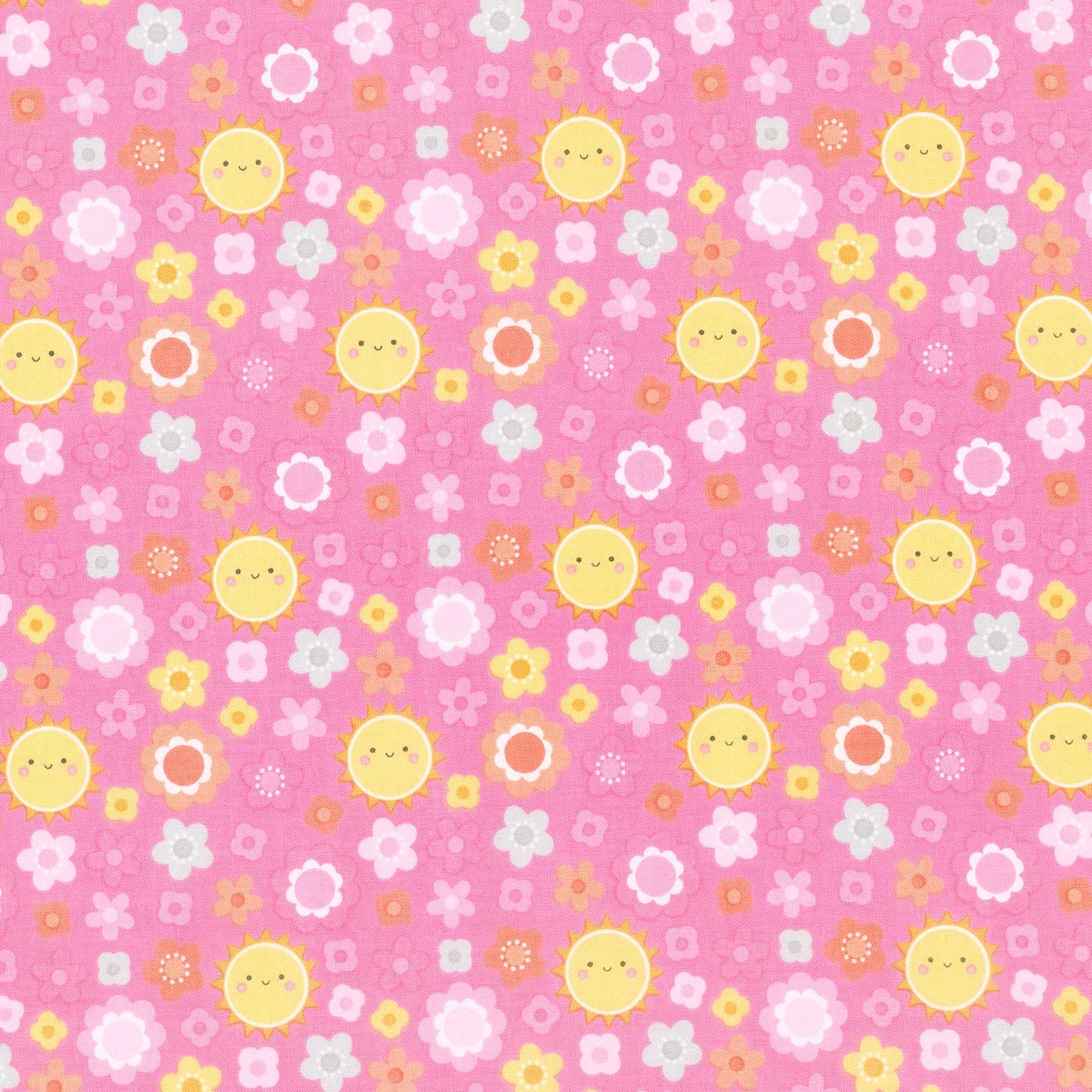 Bundle of Joy - Blossoms Pink Yardage Primary Image