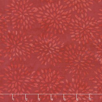 Freedom Batiks - Dahlia Dark Red & Light Red Yardage