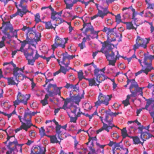 Dragonfly Dance (Northcott) - Small Floral Purple Pink Yardage Primary Image