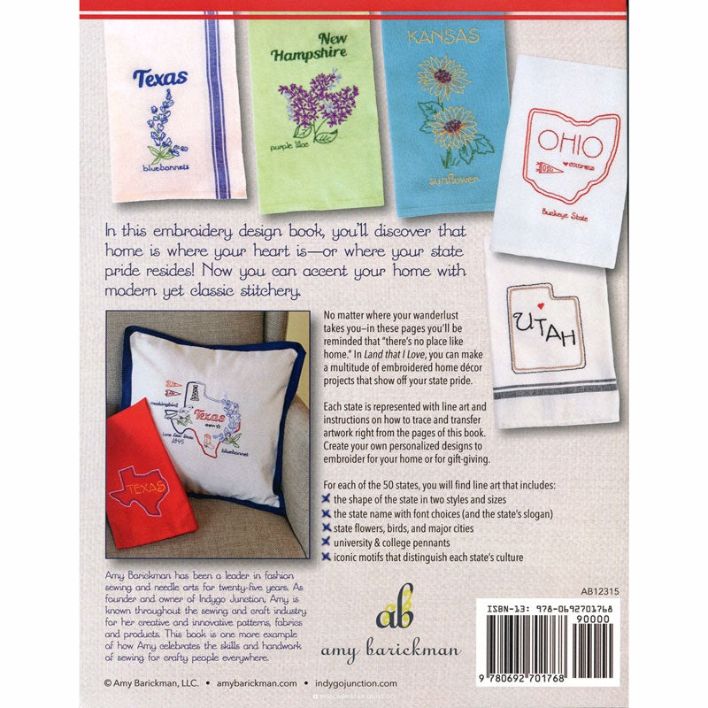 Land That I Love: Customize and Embroider Projects for your State Book Alternative View #1