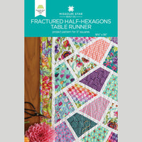 Fractured Half-Hexagons Table Runner Pattern by Missouri Star