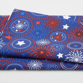 Stars & Stripes Favorites - Fireworks Blue 2 Yard Cut