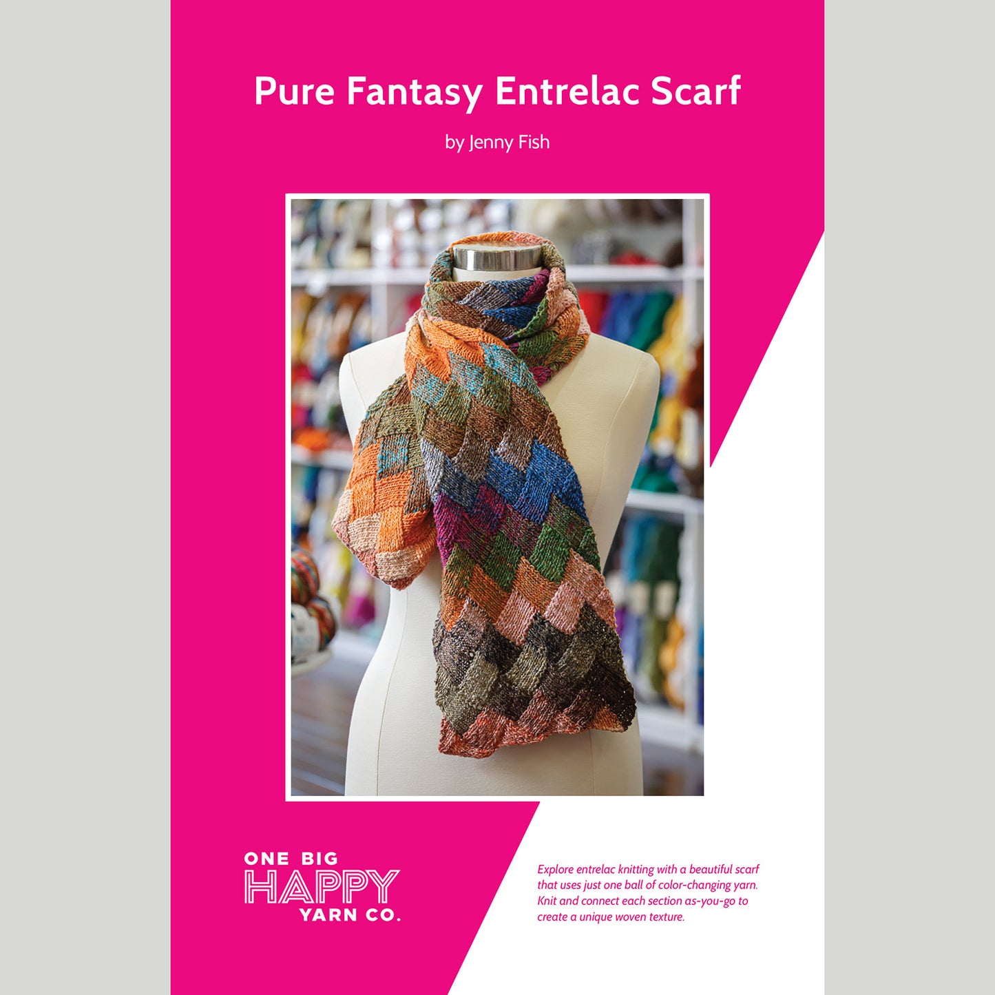 Pure Fantasy Entrelac Scarf Kit - Morioka Alternative View #3