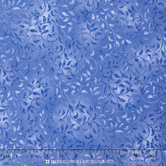 Wilmington Essentials - Climbing Vine Clear Blue Yardage