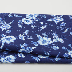 Annablue - Floral Navy 2 Yard Cut Primary Image