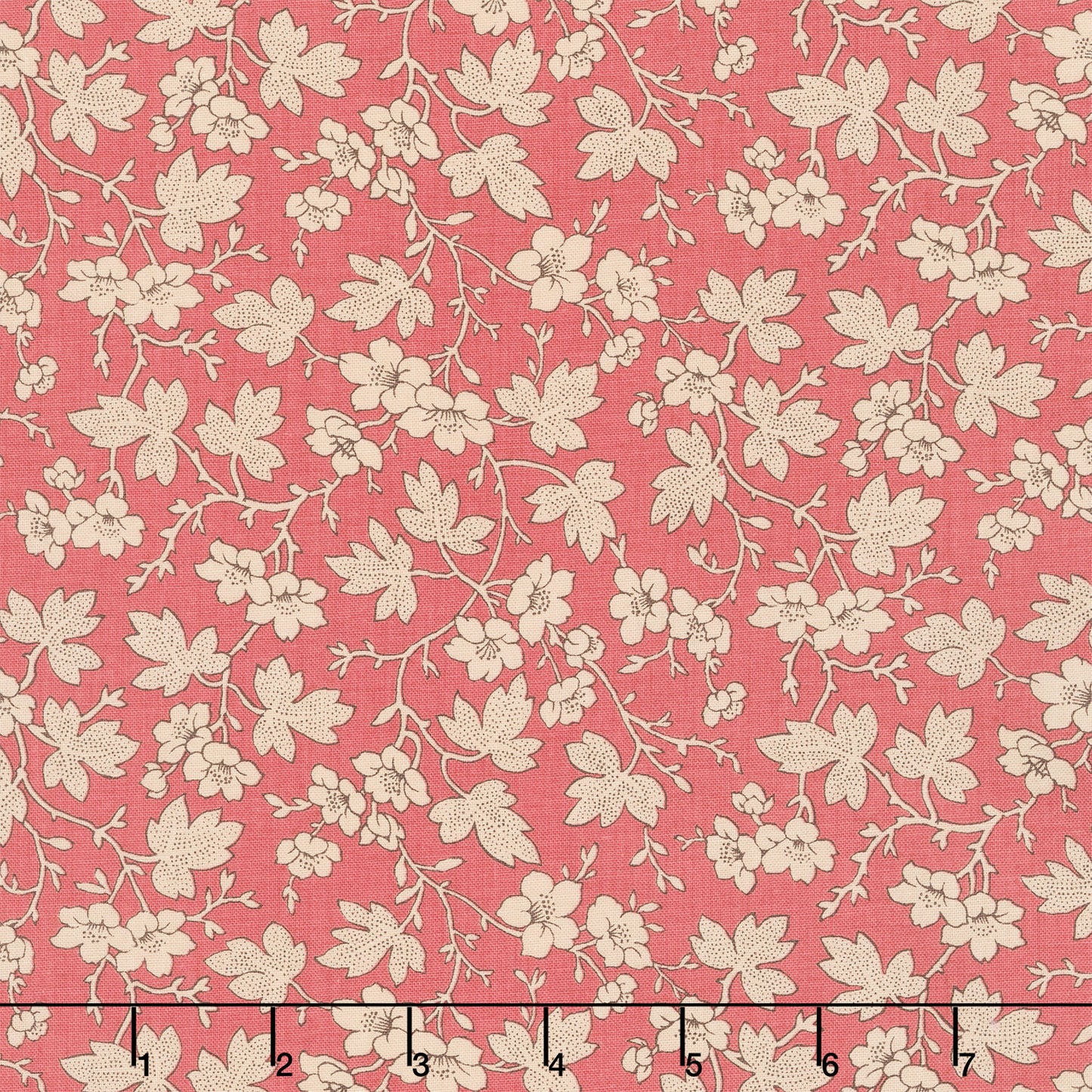 Rouenneries Trois - Mignon Faded Red Yardage