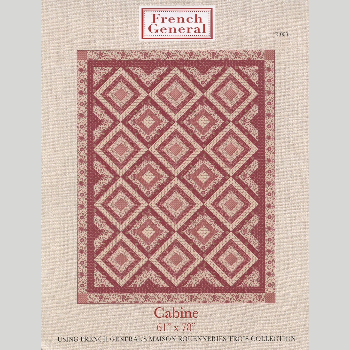 Cabine Quilt Pattern