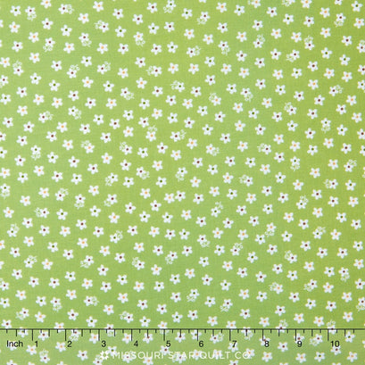 Calico Days - Daisy Green Yardage