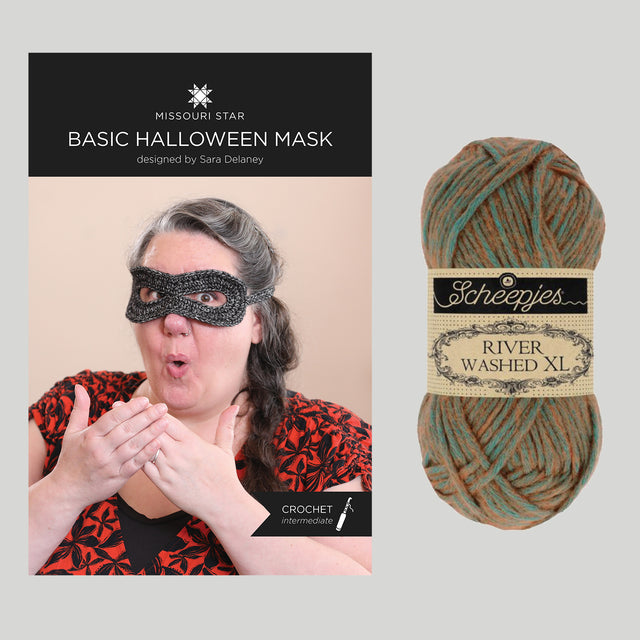 Last Minute Crochet Halloween Mask Crochet Kit - Copper