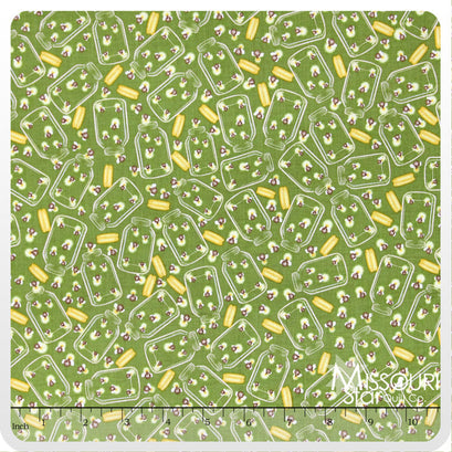 Camp-A-Lot - Fireflies Green Yardage